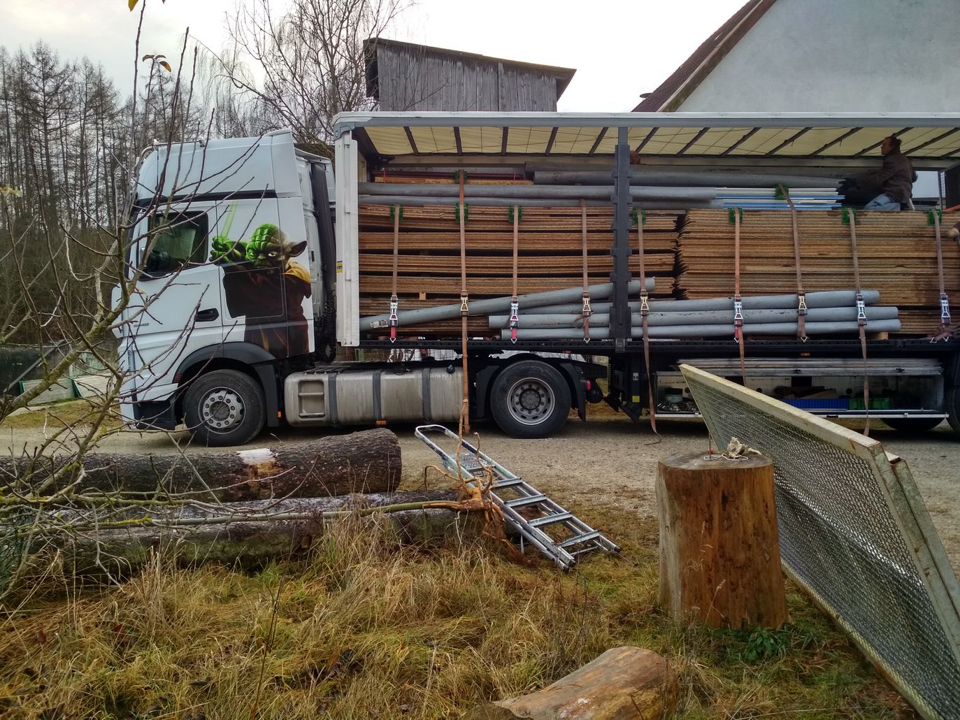 Packing the truck January 2020